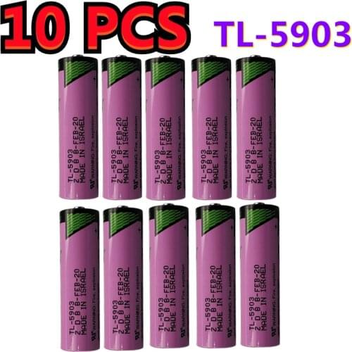 10PCS/LOT Brand New Version For TADIRAN TL-5903 ER14500 AA 3.6V lithium battery PLC Batteries Made in Israel