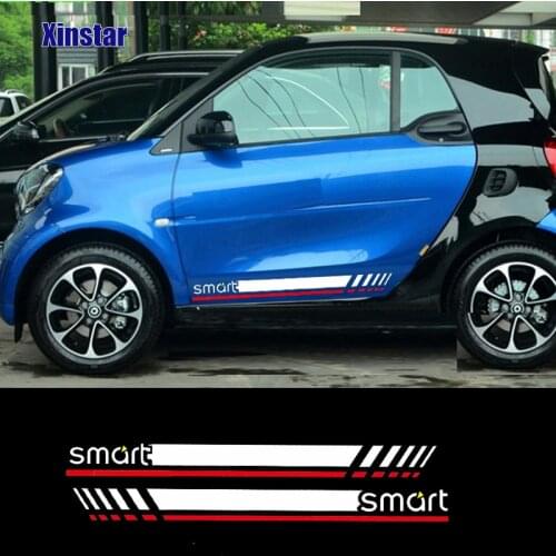 2pcs Car Side Sticker For Mercedes Benz Smart Fortwo