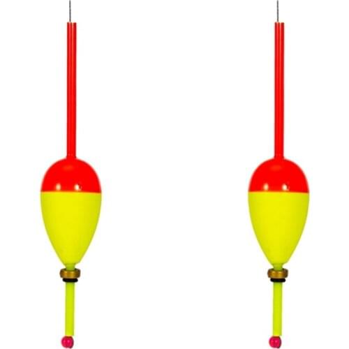 2 Pieces Multi-size Fishing Bobbers Floats Unweighted Bobbers, Slip Bobbers for Fishing, for Fishing Supplies X3UA