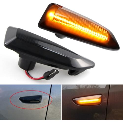 2PCS Canbus LED Fender Side Marker For Opel Astra J K Zafira C Crossland Grandland X Insignia B Turn Signal Lights lamps