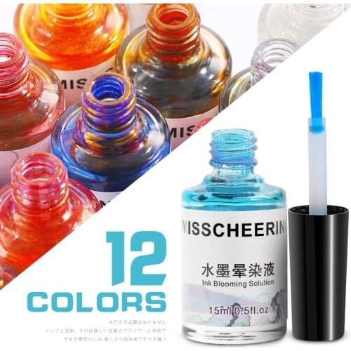2021 Marble Pattern Gradient Color Nail Polish Ink Smudges Lacquer Nail Art Decoration