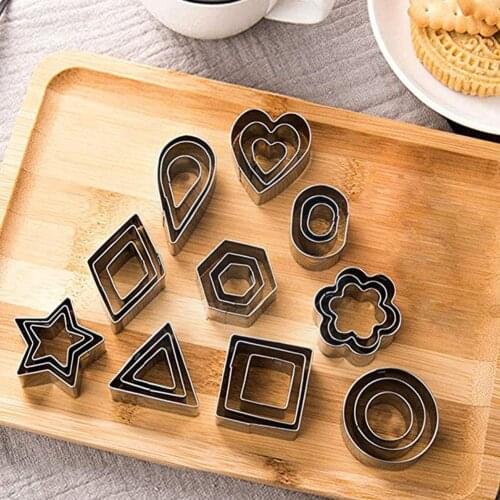 30Pcs/set Mini Cookie Cutter Shapes Small Molds For Pastry Clay Dough Mold Cake Hot B9E6