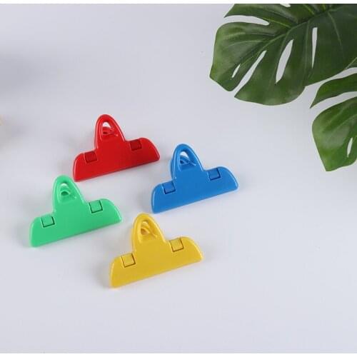 4Pcs/lot Portable New Kitchen Storage Food Snack Seal Sealing Bag Clips Sealer Clamp Plastic Tool Home Food Close Clip