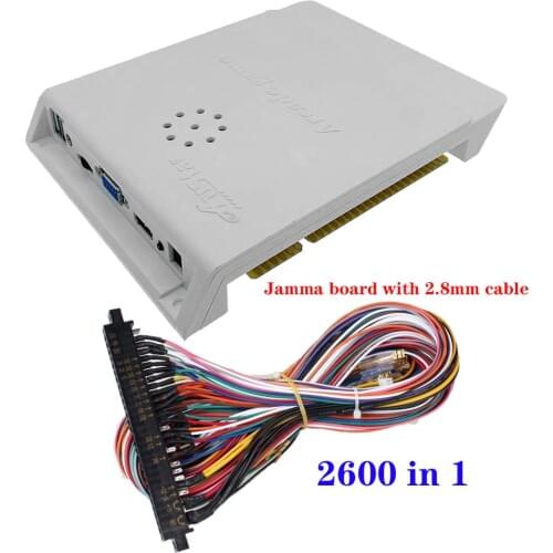 Free Shipping 3D Pandora 2600 in 1 Box Arcade 1 PCB Multi Game Board Jamma Arcade Board Support Coin Acceptor 15 Hz CRT VGA HDMI