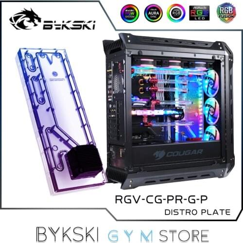 Bykski Distro Plate For COUGAR Panzer G Case, 360 Radiator Water Cooling Loop Solution, 12V/5V RGB SYNC, RGV-CG-PR-G-P