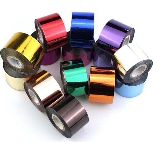 1 Roll Holographic Nail Foil Stickers Starry Paper Holo Transfer Nail Art Polish Wraps Decals DIY Design Nails Decorations RFT