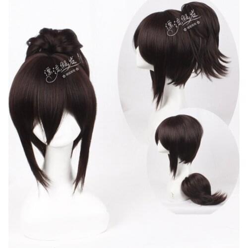 Hot Anime Attack on Titan Cosplay Hange Zoe Sasha Braus Wig Natural Black Clip In/on Hair Extension Synthetic Wigs for Girls