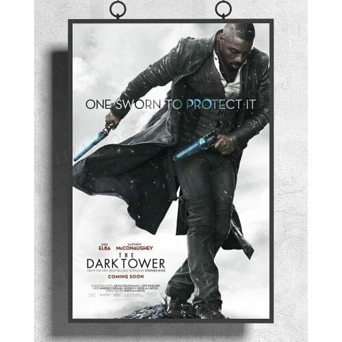 H250 West Fantasy Movie The Dark Tower (2) Wall Sticker Silk Poster Art Home Decoration Christmas gift