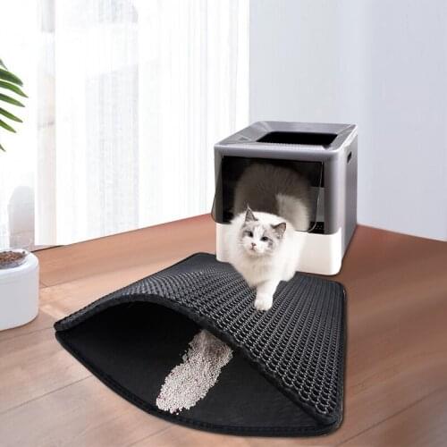 Pet Cat Litter Mat Pet Product Bed For Cats House Clean mat Double Layer Litter Cat Bed Pads Trapping Pets Litter Box Mat