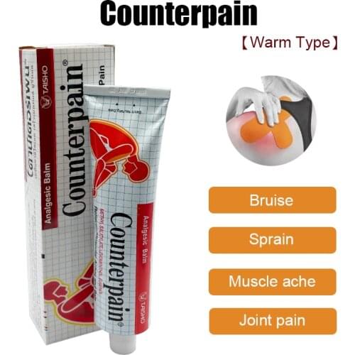 120g Counterpain Analgesic Balm Thailand Hot Cream Pain Relief Ointment Muscle Ache Injury Sprain Massage Medical Plaster