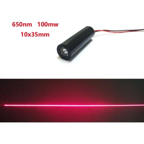 650nm 100mw Red line laser module 110 degree line scanning sensor laser