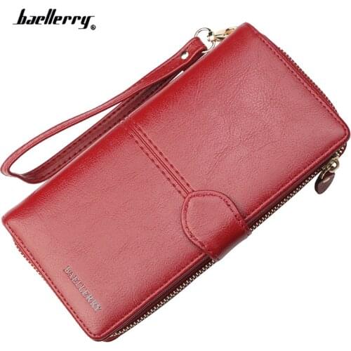 New Women Wallet Female Purse Women Leather Wallet Long Trifold Coin Purse Card Holder Money Clutch Multifunction Zipper wallet