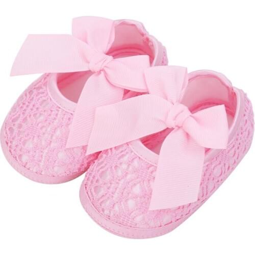 2019 Toddler Anti-Slip Bowknot First Walkers Summer New Newborn Infant Baby Soft Sole Crib Prewalker Girl Shoes