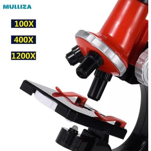 HD 1200 times microscope toy set primary school bioscience experiment portable childrens educational gift