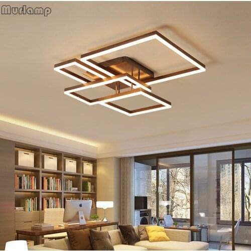 NEO Rectangle Acrylic Aluminum Modern Led ceiling lights for living room bedroom Ceiling Lamp Fixtures