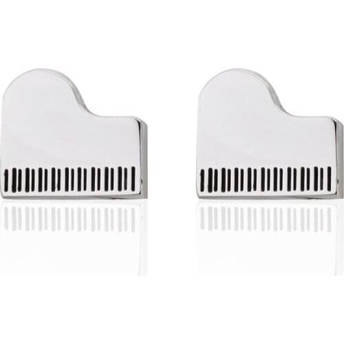 Luxury Men Silvery piano Cufflinks High Quality Lawyer Groom Wedding Cufflinks For Mens Shirt Cuff Links Gemelos Para Camisas