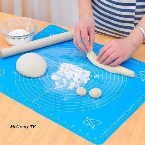 1pcs Silicone Baking Mat Cake Dough Pastry Fondant Rolling Cutting Mat Baking Pad Pastry Boards Pastry Tools Kitchen Accessories