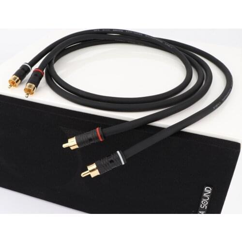 Pair 5N OFC Pure Copper Interconnect Cable With Nakamichi RCA Plugs