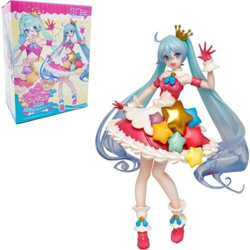 Taito Hatsune Cake Skirt Miku Garage Kit Pvc Assembly Model Western Animiation Action Figure Kids Toys