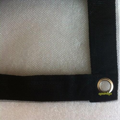 6x6m 20'x20' 20x20 Single-layer Black Gauze Net Cloth Scrim Butterfly & Panel Reflector Fabrics for Light Weakening