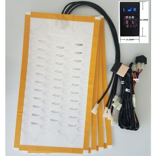 Qualified non-woven fabrics Universal Dual-Dial Switch Seat Heater one switch for two seats warm for any 12v automobiles