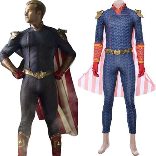 In the stock Anime The Boys Homelander Cosplay Costume Uniform Outfit men clothing Halloween Costume Christmas gift for boy girl