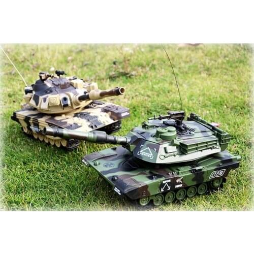 1:32 Military War RC Battle Tank Heavy Large Interactive Remote Control Toy Car with Bullets Model Electronic Boy Toys