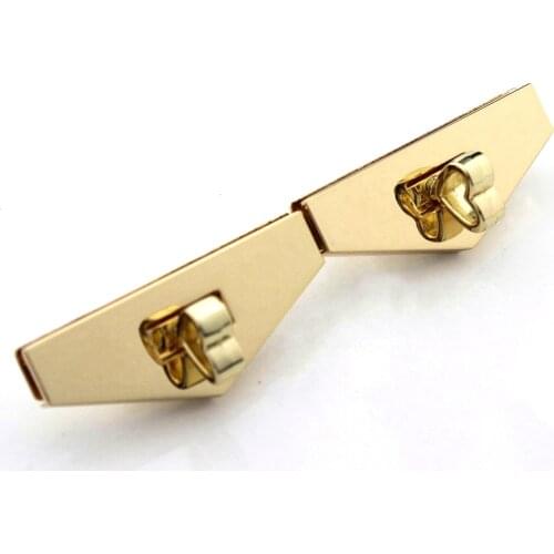 1pcs Metal Turn Lock Fashion Triangle Twist Lock Closure Parts for DIY Handbag Shoulder Bag Purse Hardware Accessories CLOXY