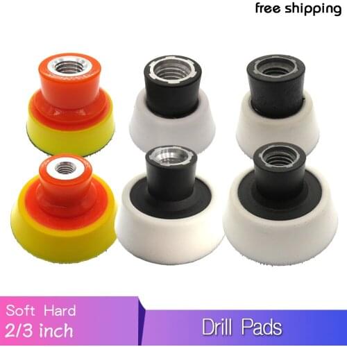 2Inch 3 Inch M10 /14 Drill Pad Backing Pad Sanding Pad Hook and Loop Velcro Power Tools Accessories For Sanding Discs Abrasive