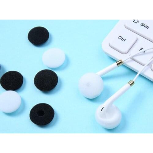 20 Pcs Headphone Sponge Cover High Quality Memory Foam Earphone Eartips Cotton Sponge Headset Earmuffs For Flat Head Earphpne