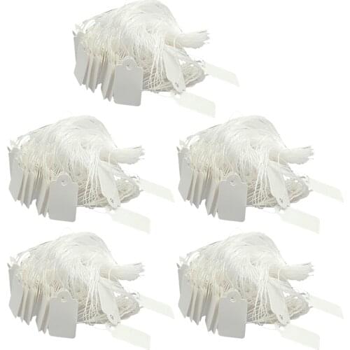 2500x White Price Tags Retailer Jewelry Gifts Labels Merchandise Cards