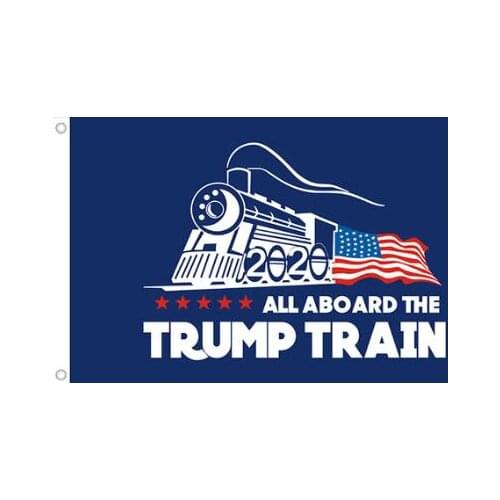 3x5ft trump train flag with 2020 banners