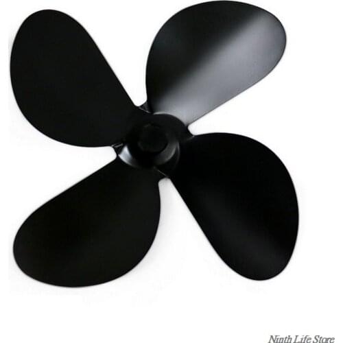 4 Blades Fireplace Heat Powered Stove Fan Log Wood Burner Eco Friendly Quiet Home Fireplace Fan Efficient Heat Distribution Home