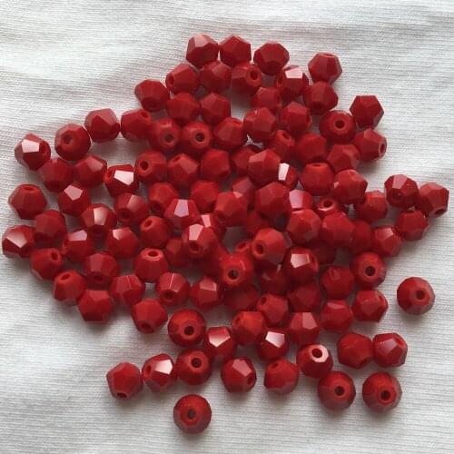 Free Shipping! 720pcs/Lot, AAA Chinese Top Quality 3mm Red Coral Crystal Bicone Beads