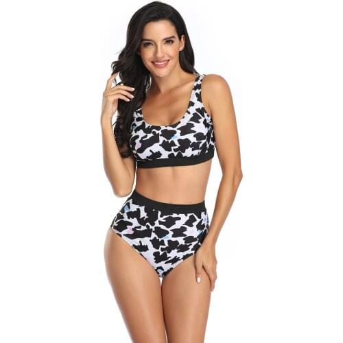 2021 High Waist Bikinis Swimsuits Push Up Swimwear Women Strap Bathing Suit Women Solid XLBiquini New Beachwear Bikini Set