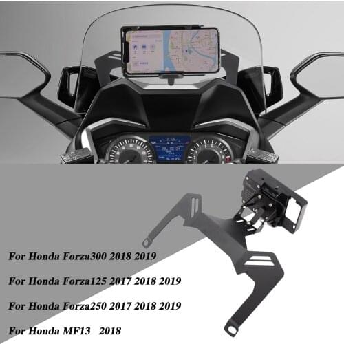 For Honda Forza 300 250 125 MF13 Phone Holder Forza300 Stand Holder Smartphone Phone Holder Stand GPS Navigator Plate Bracket