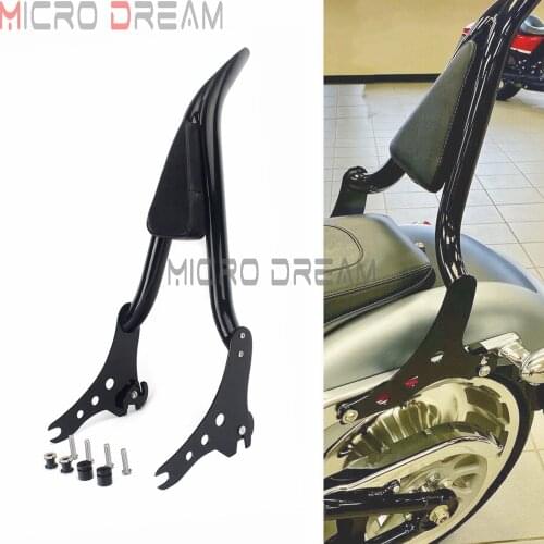 For Harley Softail 2018-later Sport Glide Low Rider Black Motorcycle 22" Tall Rear Passenger Sissy Bar Backrest FXLR FXLRS FLSB