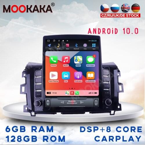 For Nissan navara NP300 2013-2018 Car Multimedia Stereo Tesla Screen Android 10 Player Carplay GPS Navigation Head Unit DVD