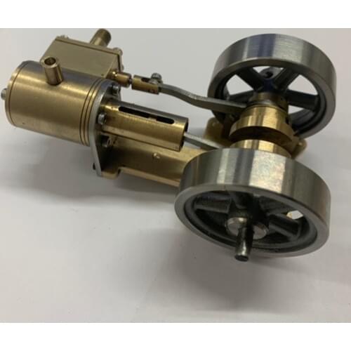 Tractor Head Shape Double Flywheel Steam Engine Model Without Boiler