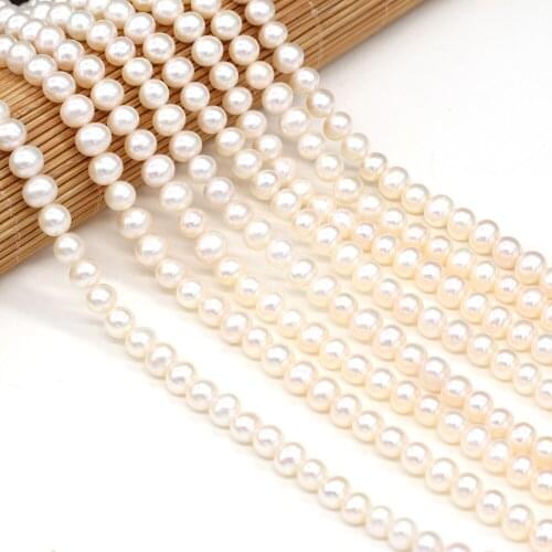 Fine Natural Freshwater Pearl Potato Shaped Punch Loose Bead for ewelry Making DIY Women Necklace Bracelet