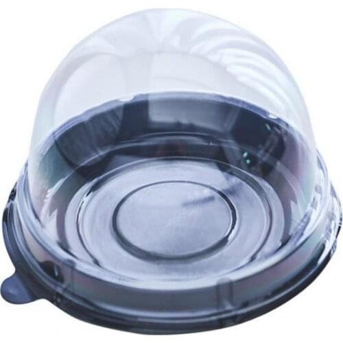 50Pcs Cupcake Container Disposable Food Grade Plastic Single Compartment Cupcake Carrier Holder Box for Wedding