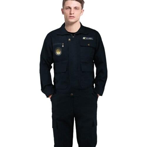 Man Working Clothing Uniform Long Sleeves Coveralls Protective for Worker Wear Repairman Clothing 2020
