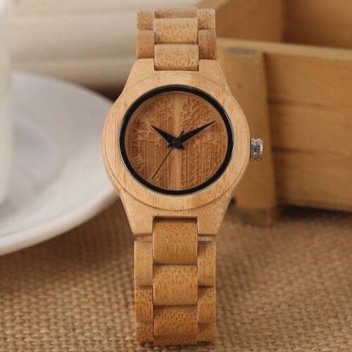 Men Natural Bamboo Wooden Watch Unique Wooden Watches Wooden Wristwatch
