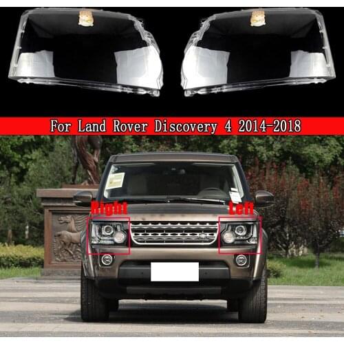 Headlamp Lampshade Lampcover Head Lamp light Covers glass Lens Shell Caps For Land Rover Discovery 4 2014-2018 Auto Light Caps