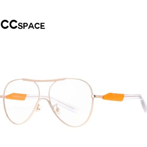 53350 Retro Metal Anti-Blue Light Glasses Frame Men Women Oversized Goggles Optical Fashion Computer Eyeglasses