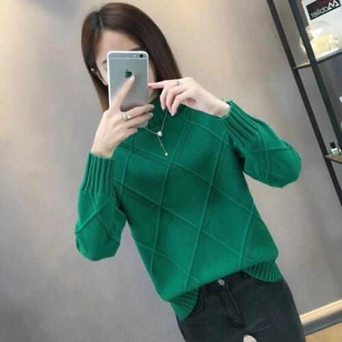 2021 Autumn Winter Women Pullovers Knitted Sweater Criss-Cross Clothes knitted Tops Elegant Female Thick Long Sleeve knitwear