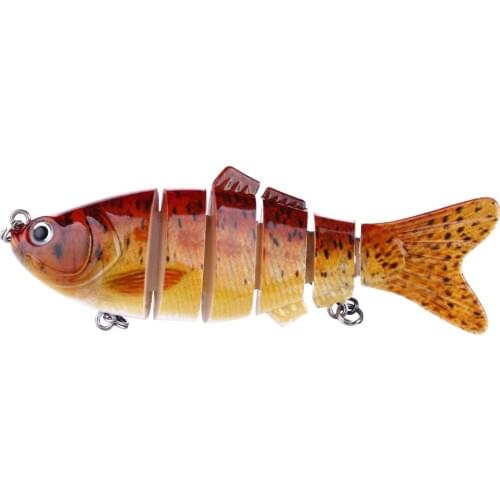 Lifelike Fishing Lure 6 Segment Swimbait Crankbait Hard Bait Slow 19g 10cm With 6# Fishing Hook Fishing Tackle