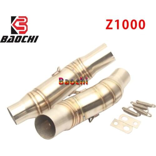Refit Motorcycle Exhaust Connect Link Pipe Mid Tube Escape for Kawasaki Z1000 Exhaust System 2010 2011 2012 2013 2014 2015 2016