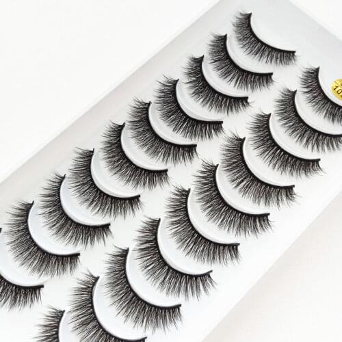 10 Pairs 3D Mink Eyelashes Natural long False eyelashes Dramatic Makeup Eyelash extension Beauty Makeup tool maquillaje eyelash