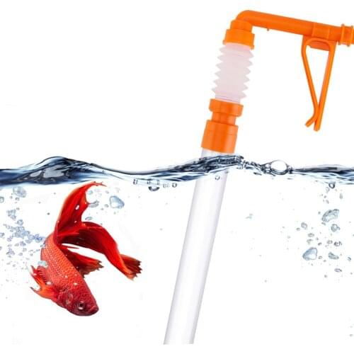 Manual siphon Clean tools Aquarium water changer Fish tank Pumping water to wash sand Gravel Cleaner Water Filter